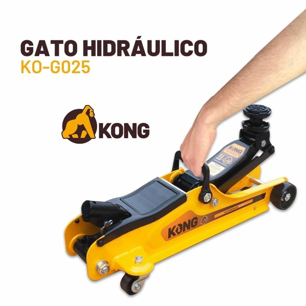 Gato Hidráulico de Patín 2.5 Toneladas Kong KO-G025 – Gato de Piso para Auto con Elevación Segura - Imagen 4